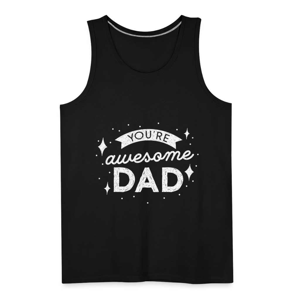 Männer Premium Tank Top - DAD - Schwarz