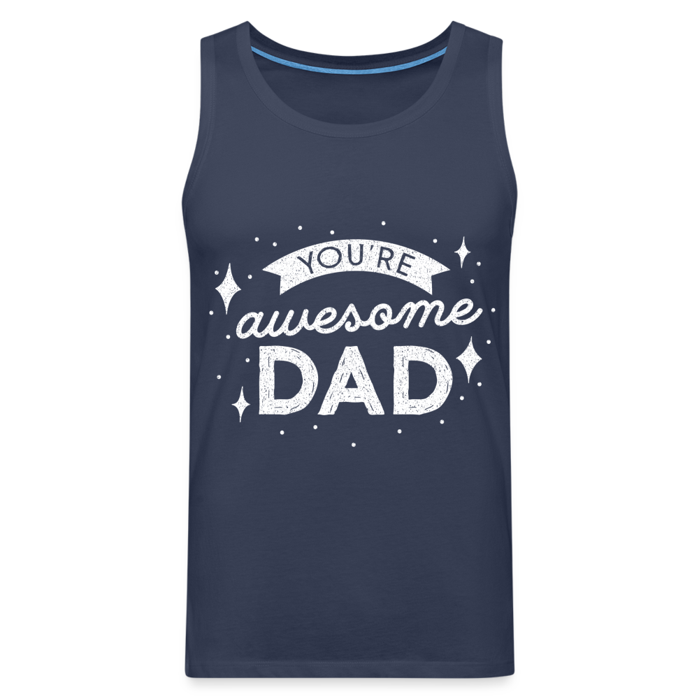 Männer Premium Tank Top - DAD - Navy