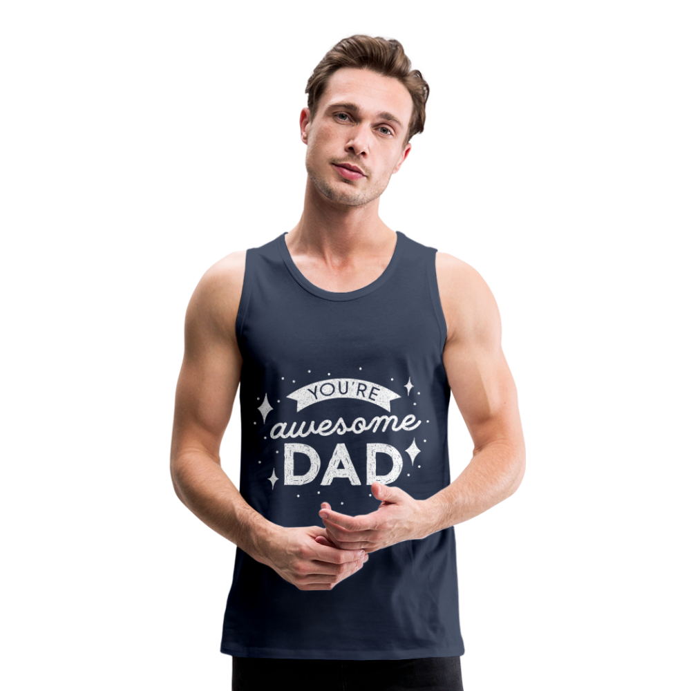 Männer Premium Tank Top - DAD - Navy