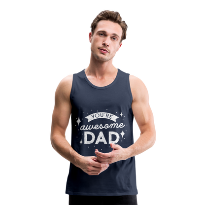 Männer Premium Tank Top - DAD - Navy