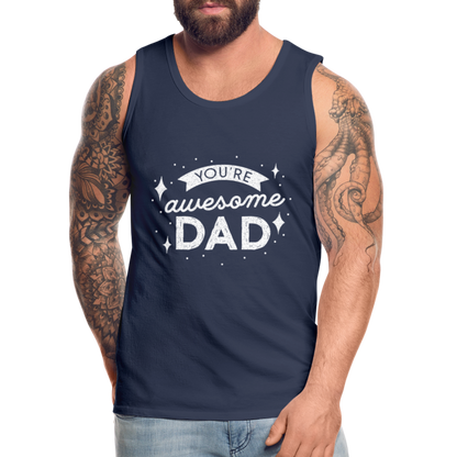 Männer Premium Tank Top - DAD - Navy