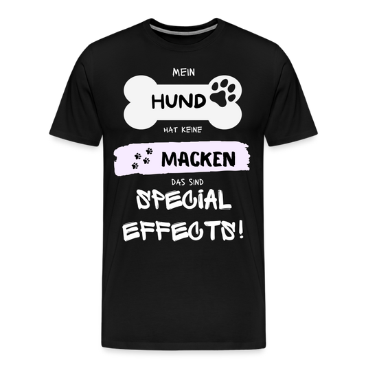 Männer Premium T-Shirt - Hund macken - Schwarz