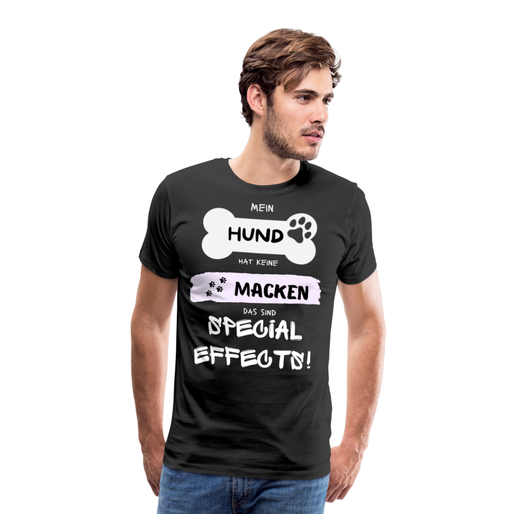 Männer Premium T-Shirt - Hund macken - Schwarz