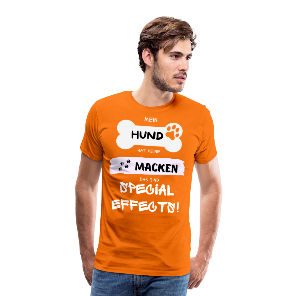 Männer Premium T-Shirt - Hund macken - Orange