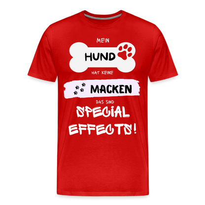 Männer Premium T-Shirt - Hund macken - Rot