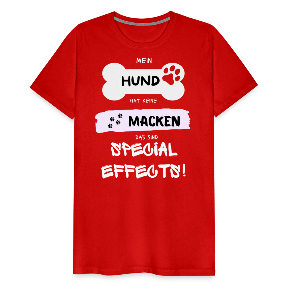 Männer Premium T-Shirt - Hund macken - Rot