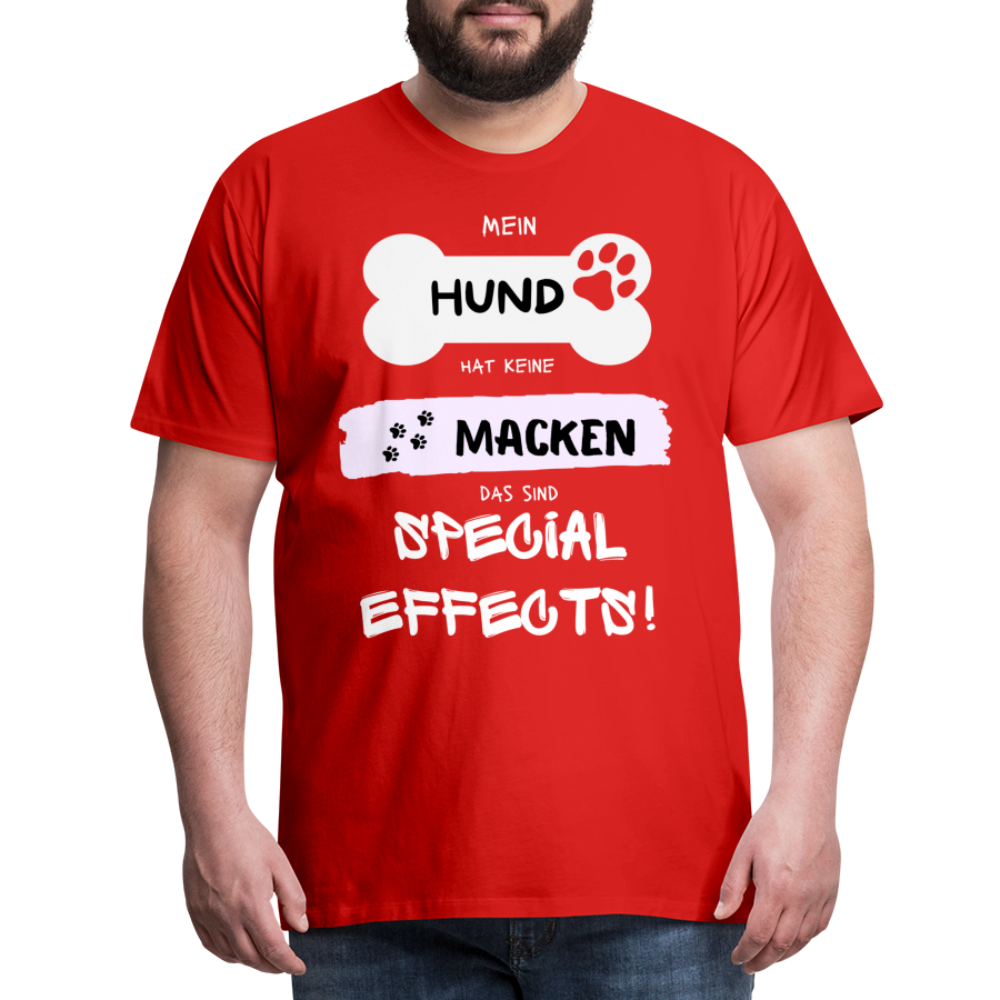 Männer Premium T-Shirt - Hund macken - Rot