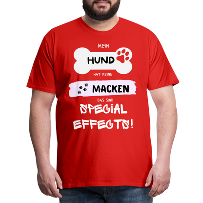 Männer Premium T-Shirt - Hund macken - Rot