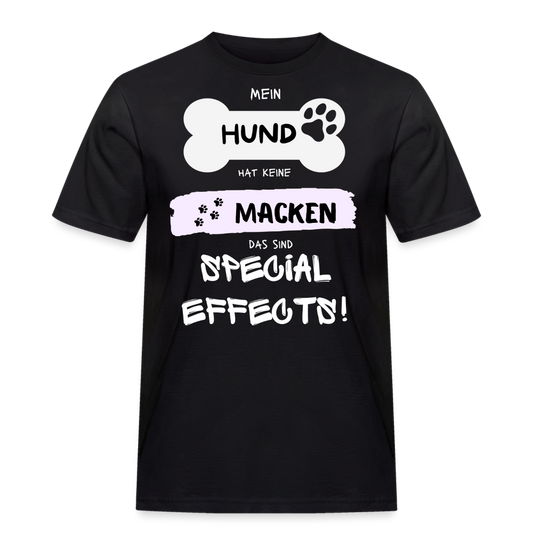 Männer Workwear T-Shirt - Hund macken - Schwarz