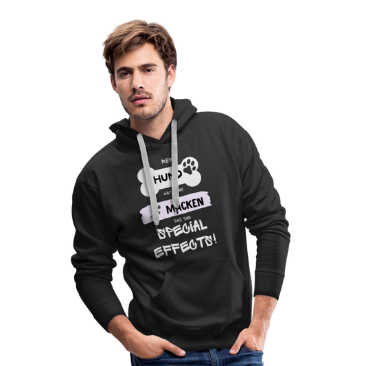 Men’s Premium Hoodie - Hund macken - Schwarz