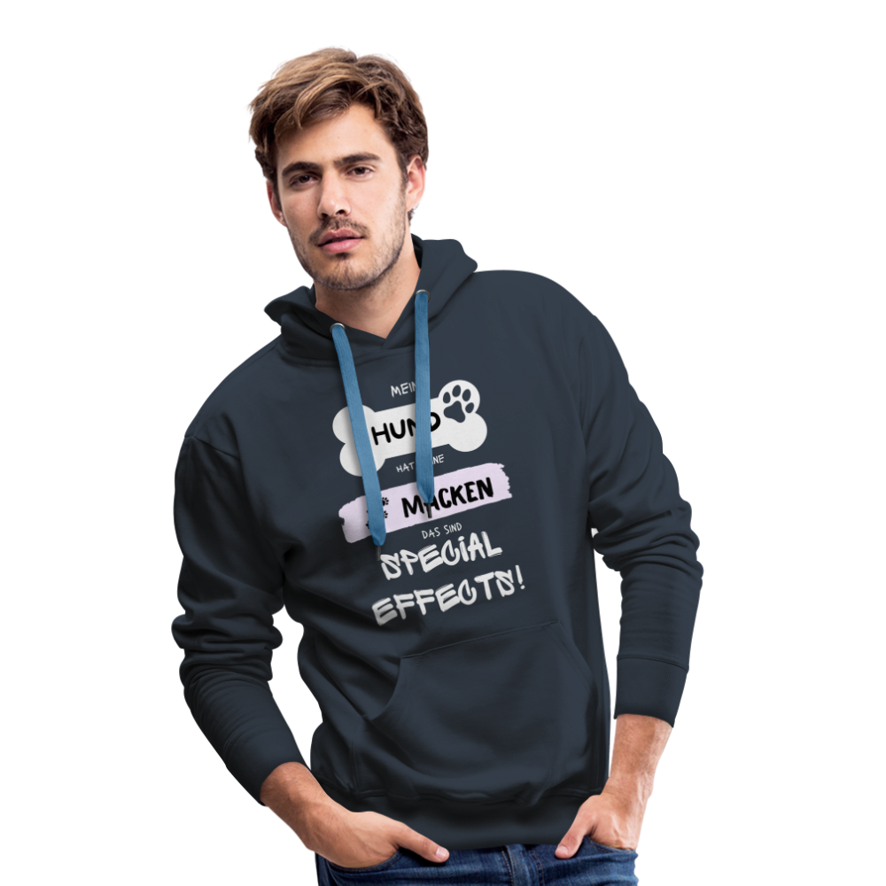 Men’s Premium Hoodie - Hund macken - Navy