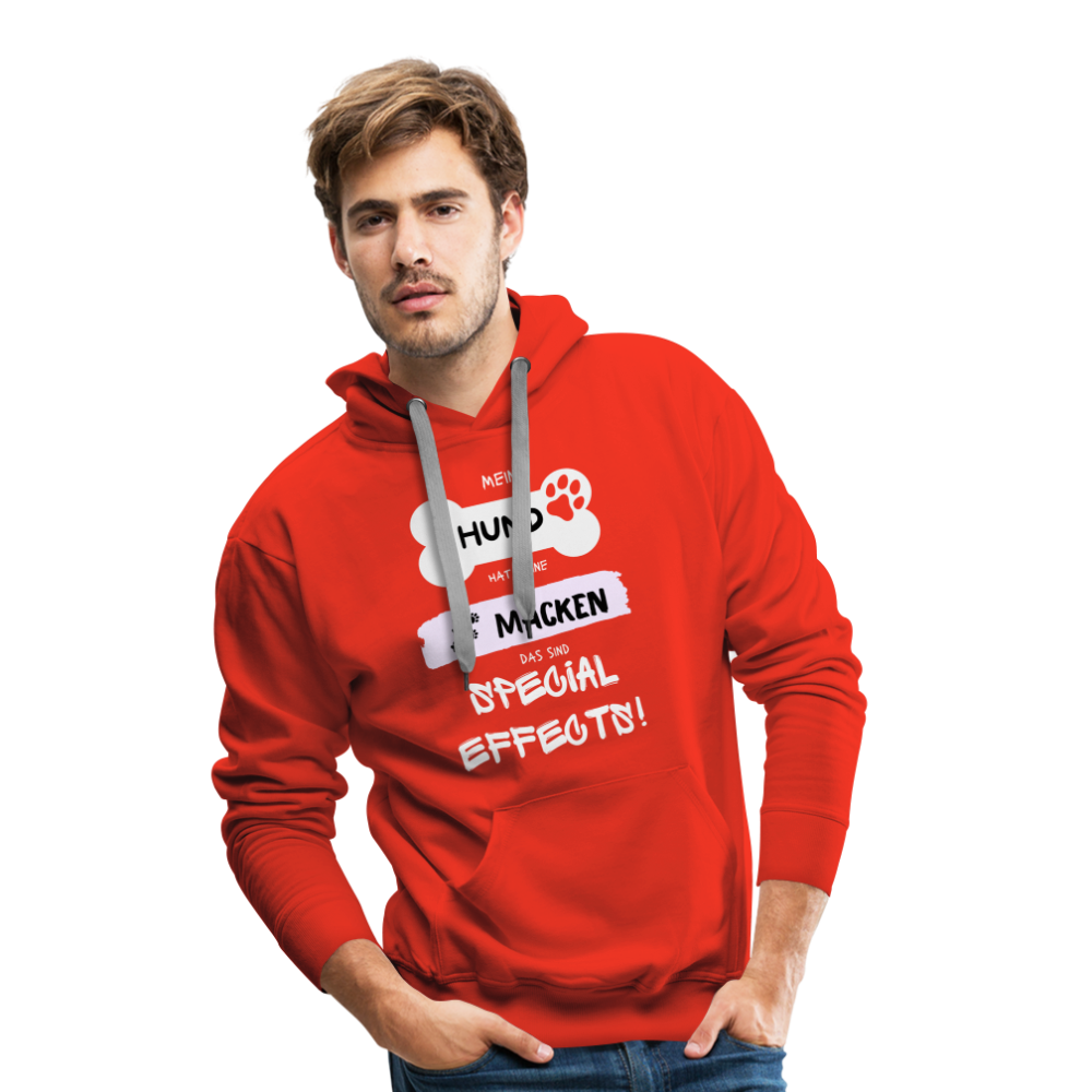 Men’s Premium Hoodie - Hund macken - Rot