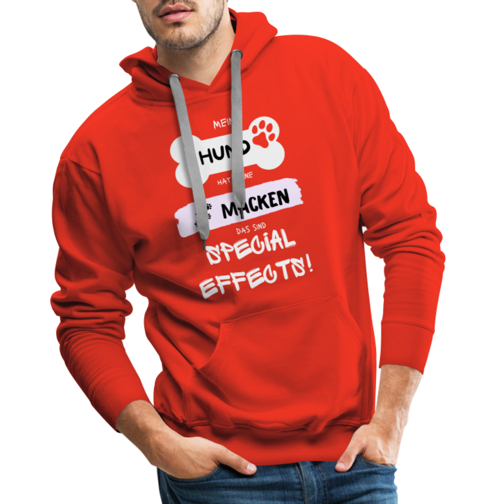 Men’s Premium Hoodie - Hund macken - Rot