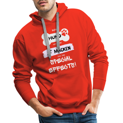 Men’s Premium Hoodie - Hund macken - Rot