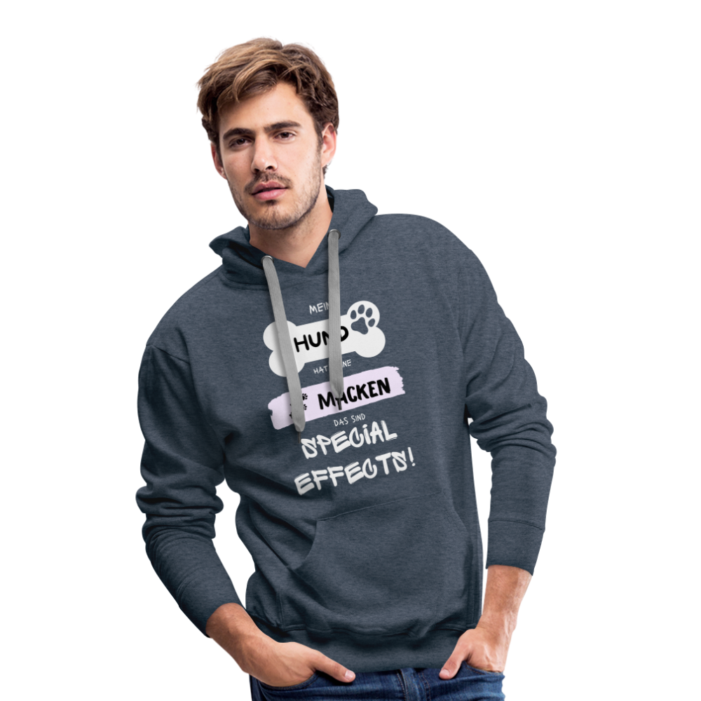 Men’s Premium Hoodie - Hund macken - Jeansblau