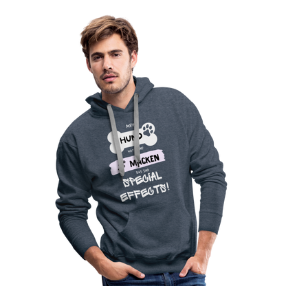 Men’s Premium Hoodie - Hund macken - Jeansblau