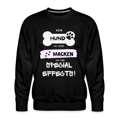 Männer Premium Pullover - Hund macken - Schwarz