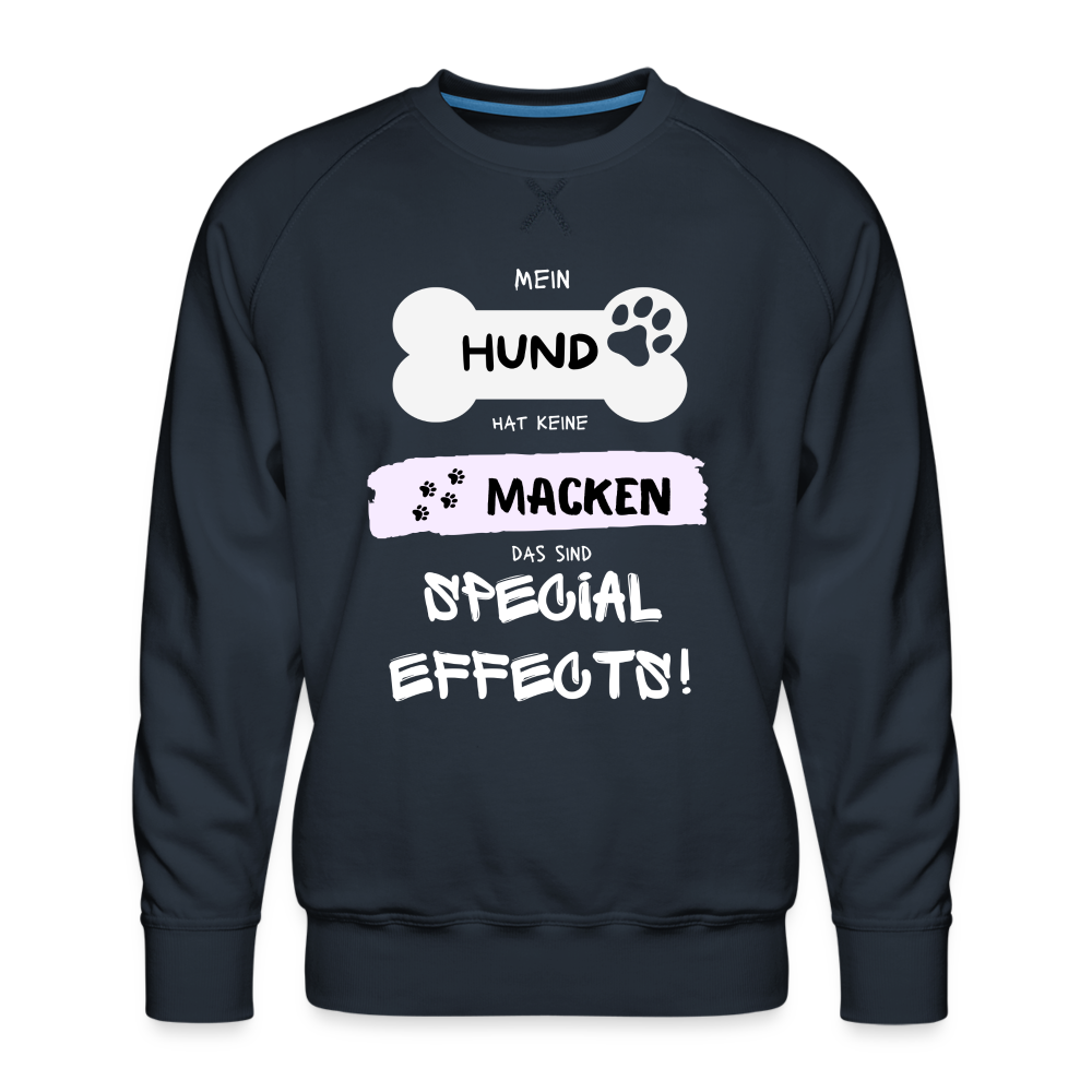 Männer Premium Pullover - Hund macken - Navy