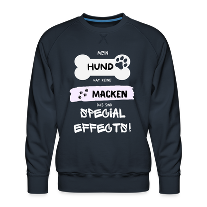 Männer Premium Pullover - Hund macken - Navy