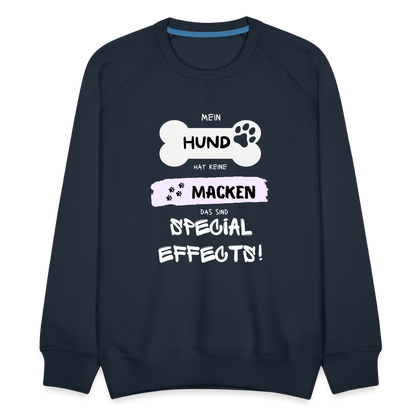 Männer Premium Pullover - Hund macken - Navy