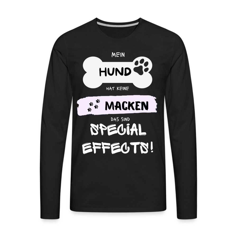 Männer Premium Langarmshirt - Hund macken - Schwarz