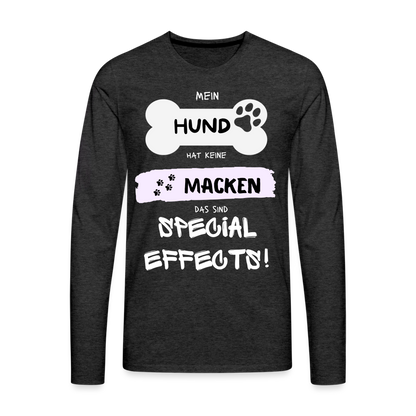 Männer Premium Langarmshirt - Hund macken - Anthrazit