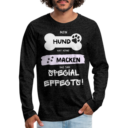 Männer Premium Langarmshirt - Hund macken - Anthrazit