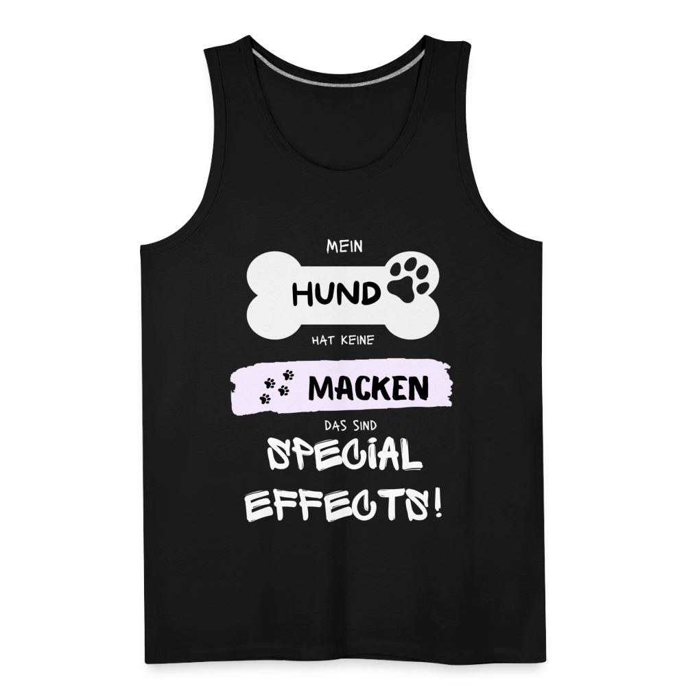 Männer Premium Tank Top - Hund macken - Schwarz