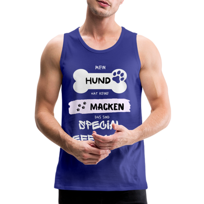 Männer Premium Tank Top - Hund macken - Königsblau