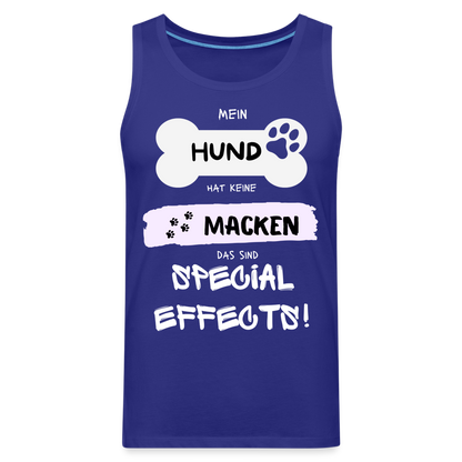 Männer Premium Tank Top - Hund macken - Königsblau