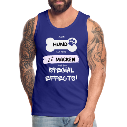 Männer Premium Tank Top - Hund macken - Königsblau