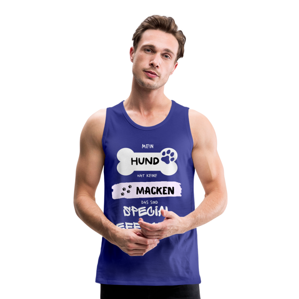 Männer Premium Tank Top - Hund macken - Königsblau