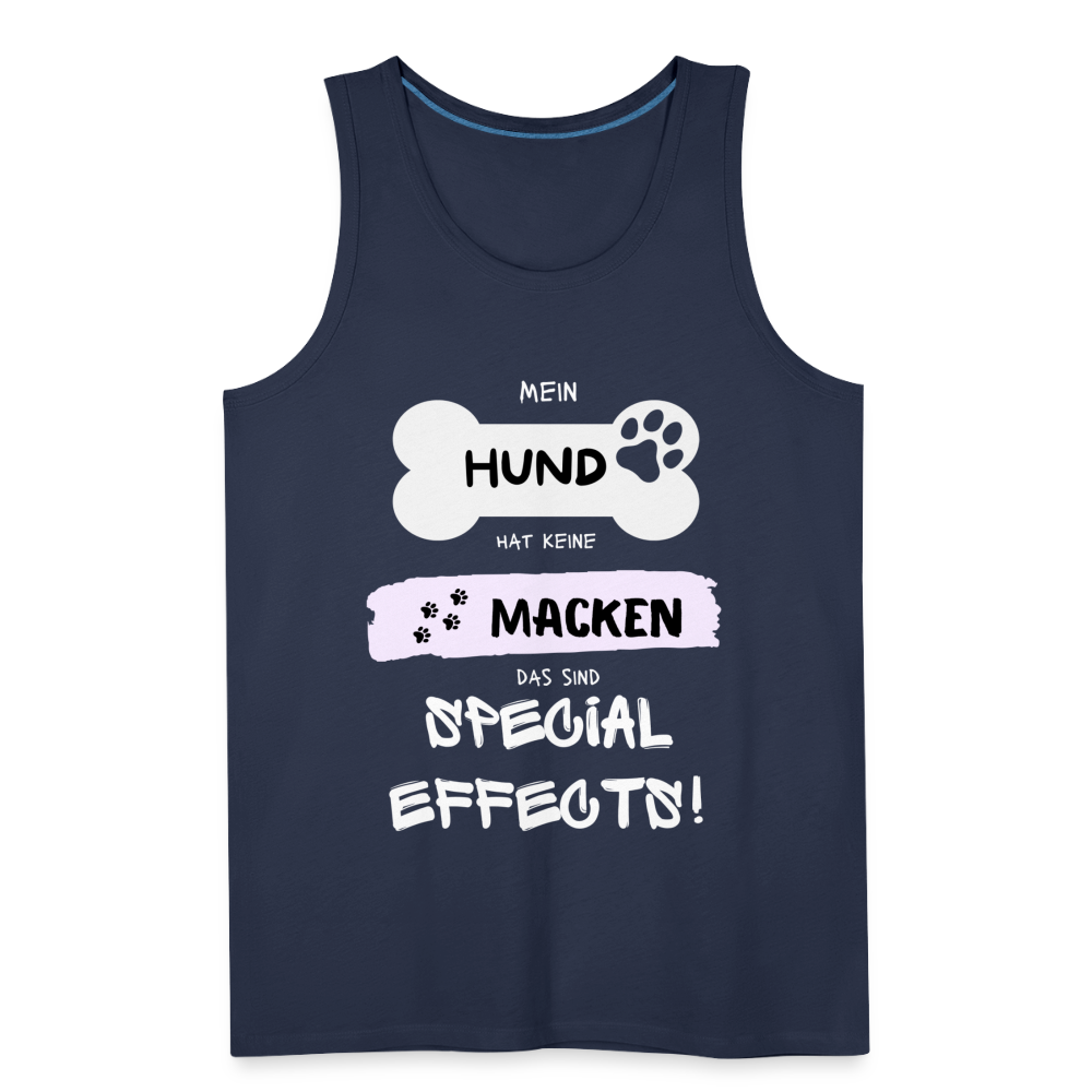 Männer Premium Tank Top - Hund macken - Navy