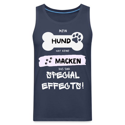 Männer Premium Tank Top - Hund macken - Navy