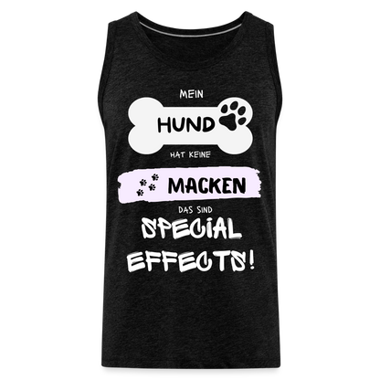 Männer Premium Tank Top - Hund macken - Anthrazit