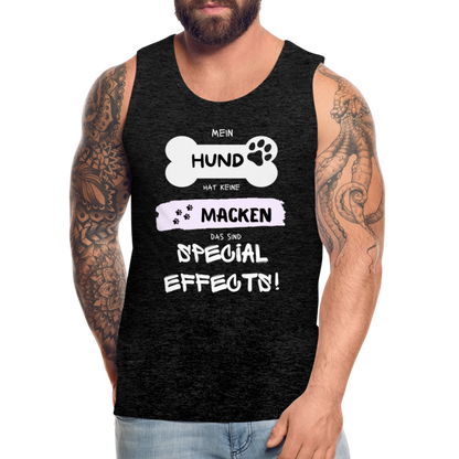 Männer Premium Tank Top - Hund macken - Anthrazit