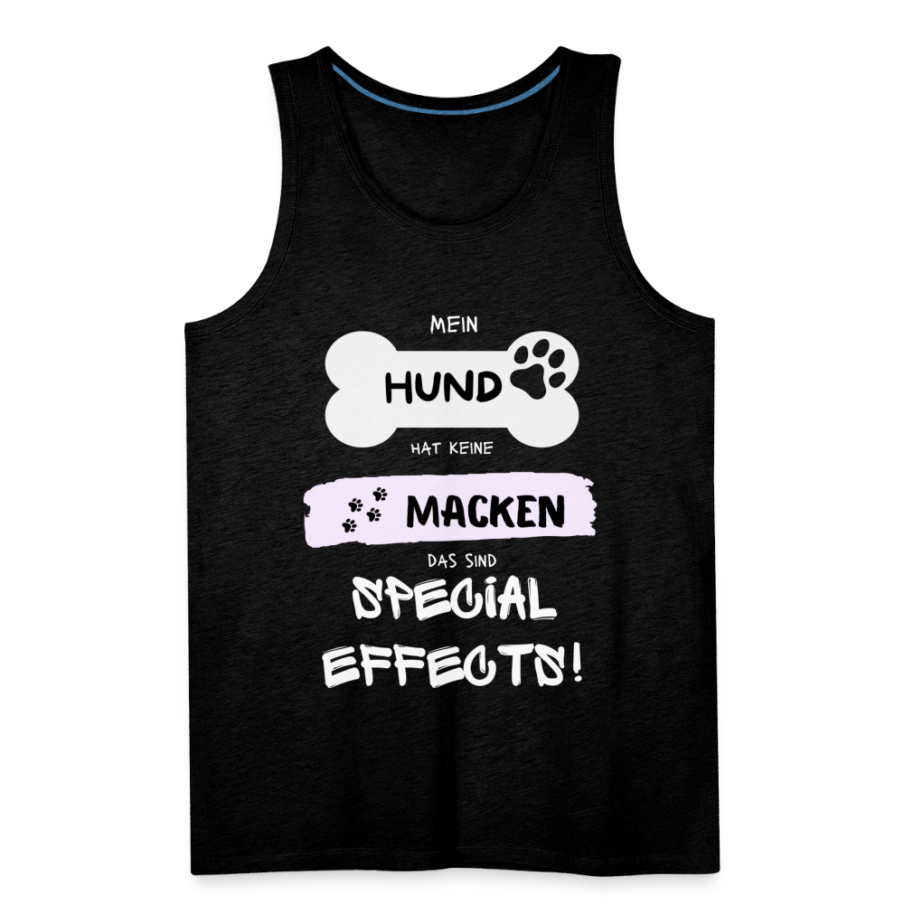 Männer Premium Tank Top - Hund macken - Anthrazit