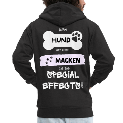 Männer Premium Kapuzenjacke - Hund macken - Schwarz