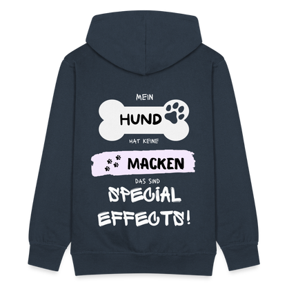 Männer Premium Kapuzenjacke - Hund macken - Navy