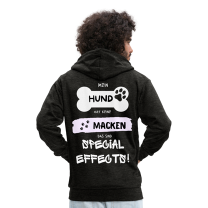 Männer Premium Kapuzenjacke - Hund macken - Anthrazit