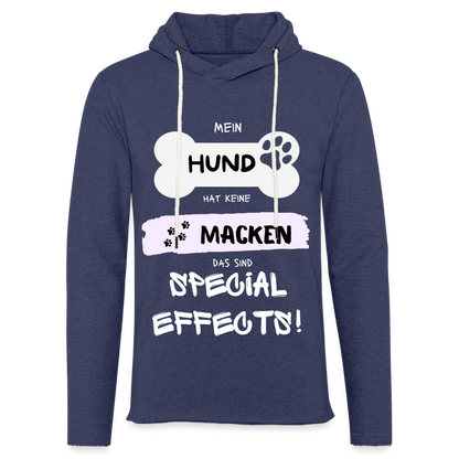 Leichtes Kapuzensweatshirt Unisex - Hund macken - Navy meliert