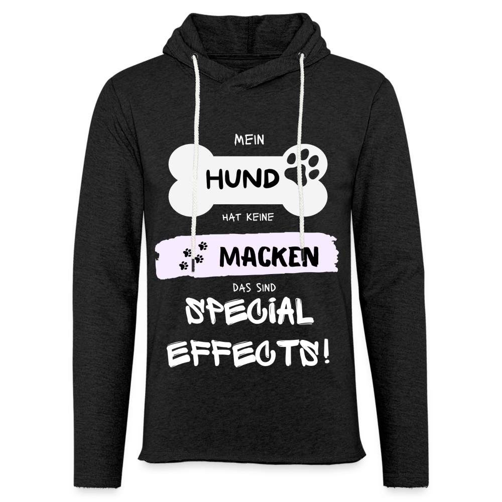 Leichtes Kapuzensweatshirt Unisex - Hund macken - Anthrazit