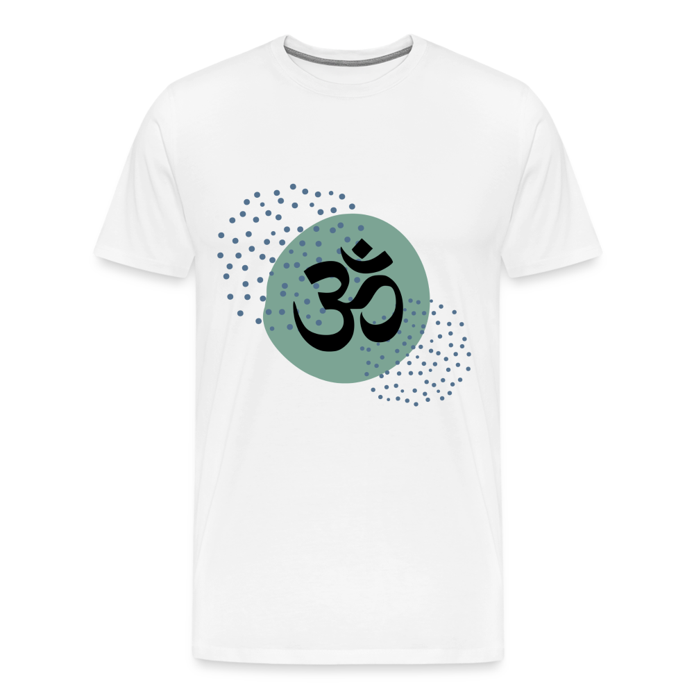 Männer Premium T-Shirt - Yoga - weiß