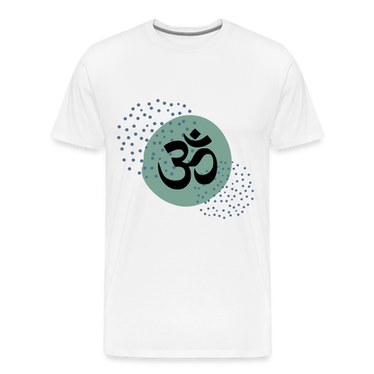 Männer Premium T-Shirt - Yoga - weiß