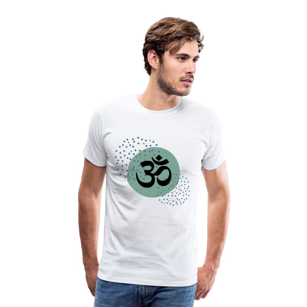 Männer Premium T-Shirt - Yoga - weiß