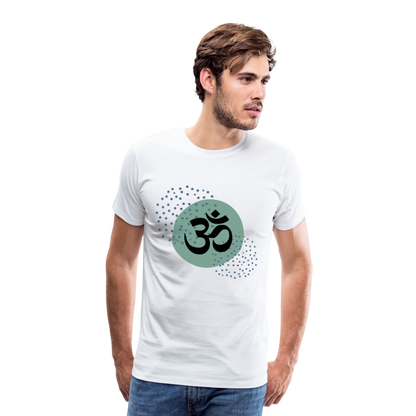 Männer Premium T-Shirt - Yoga - weiß