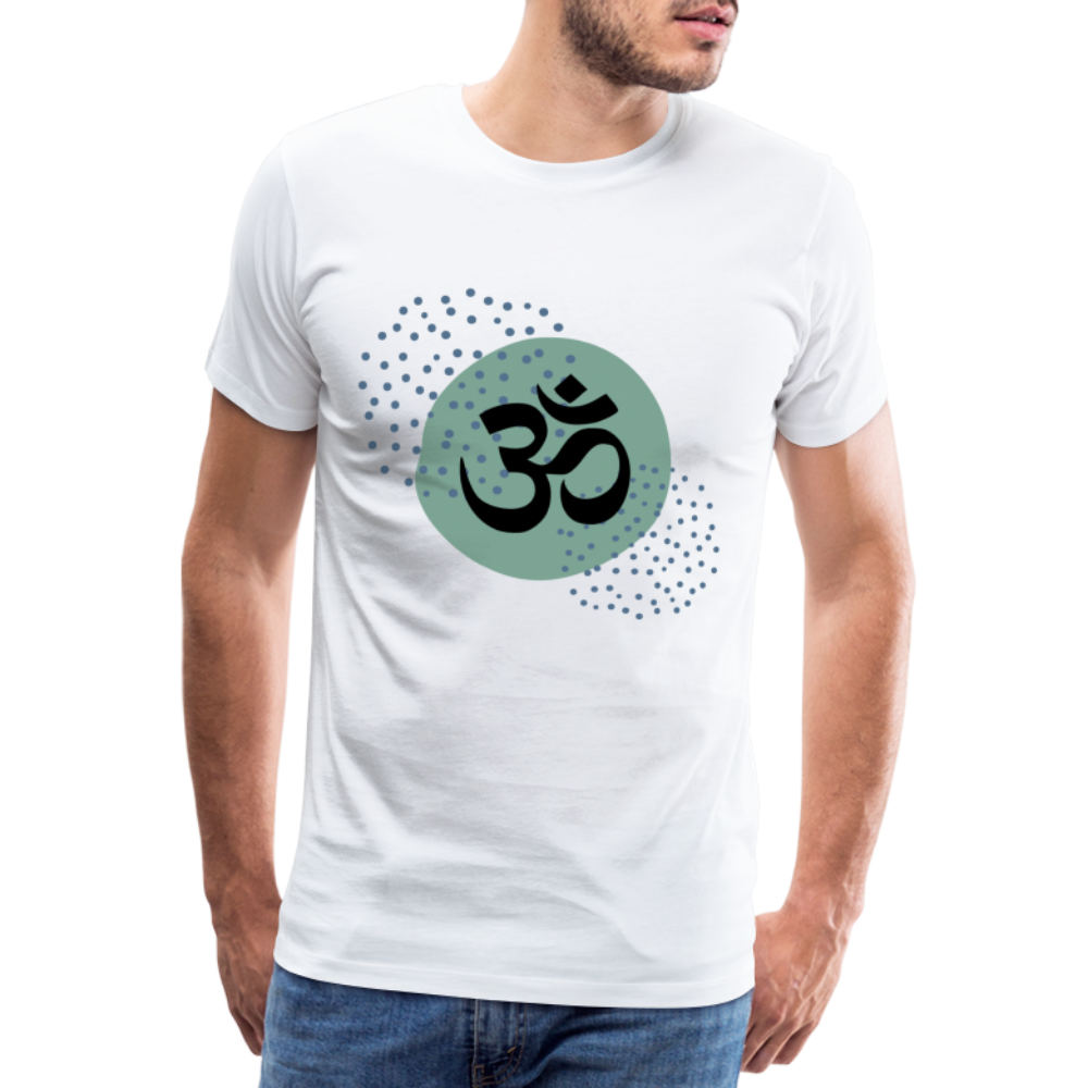 Männer Premium T-Shirt - Yoga - weiß