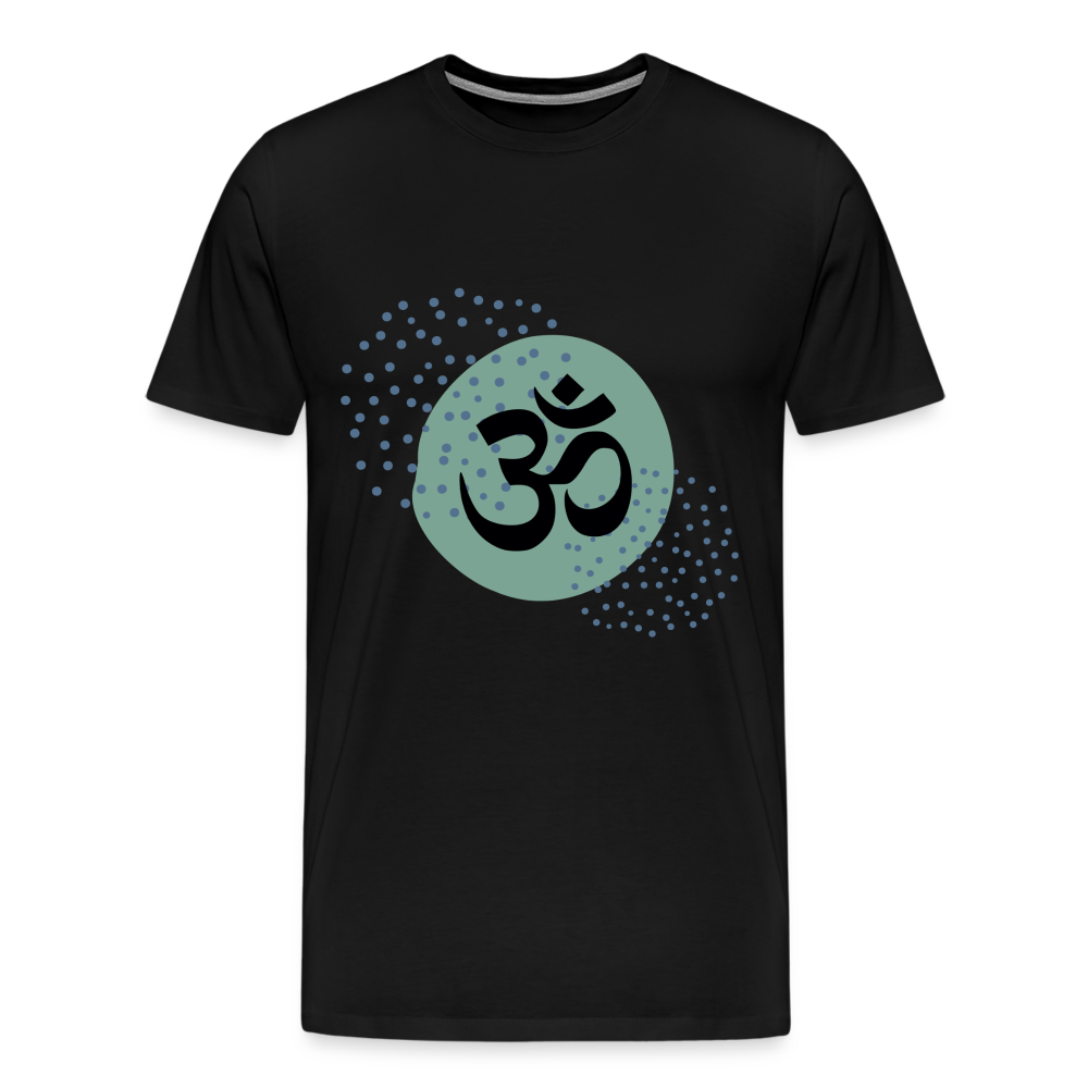 Männer Premium T-Shirt - Yoga - Schwarz