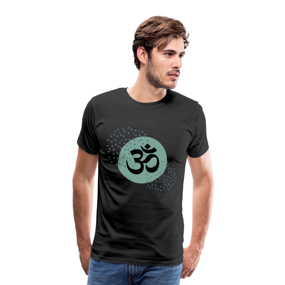 Männer Premium T-Shirt - Yoga - Schwarz