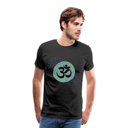 Männer Premium T-Shirt - Yoga - Schwarz